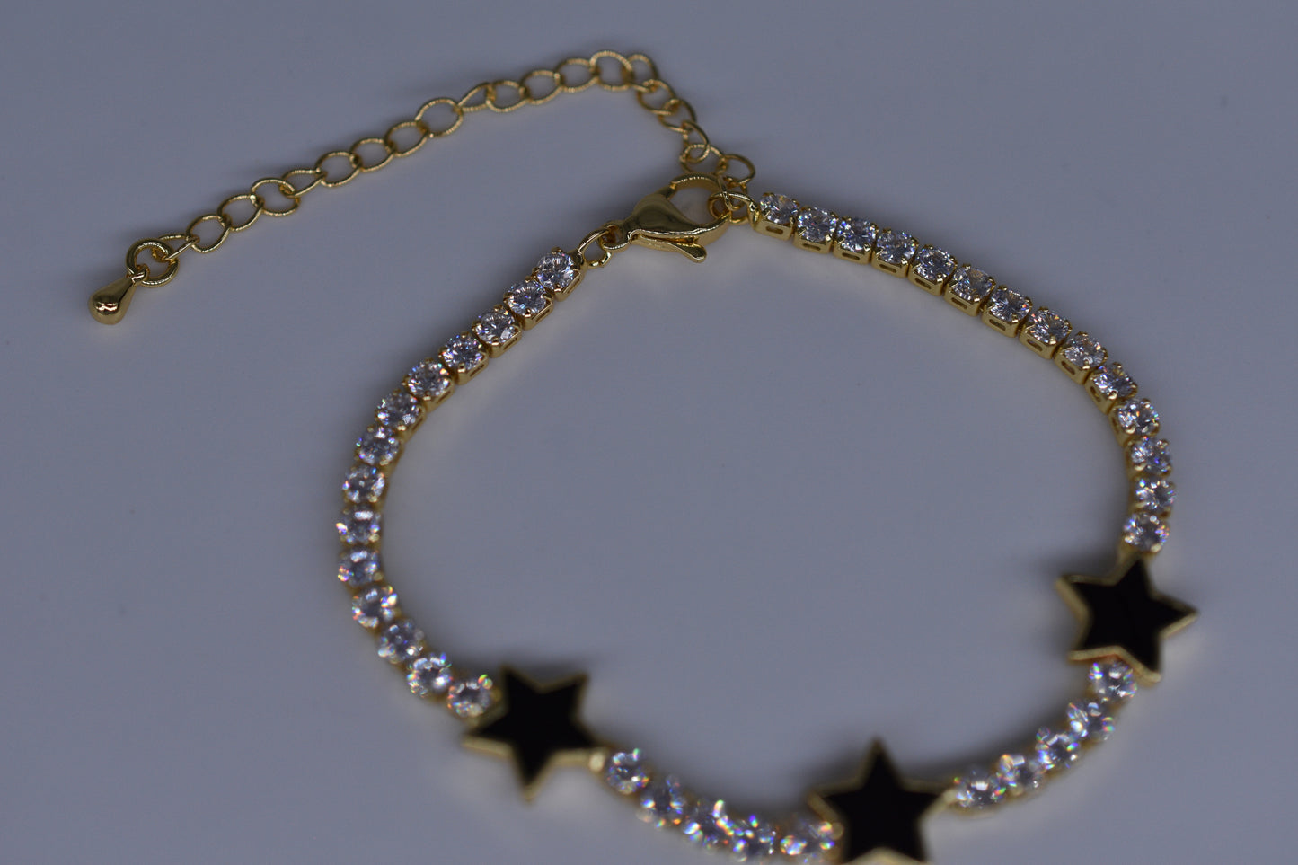 Stars Gold Bracelet With Diamonds