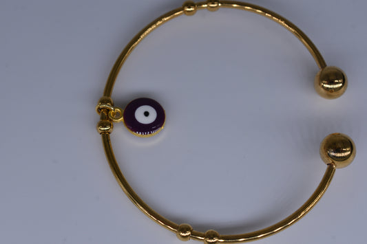 Purple Evil Eye Bracelet