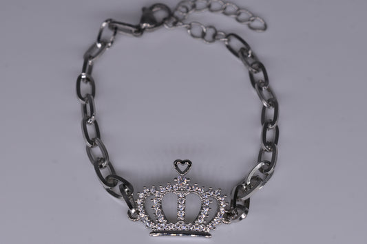 Crown With Diamond Bracelet