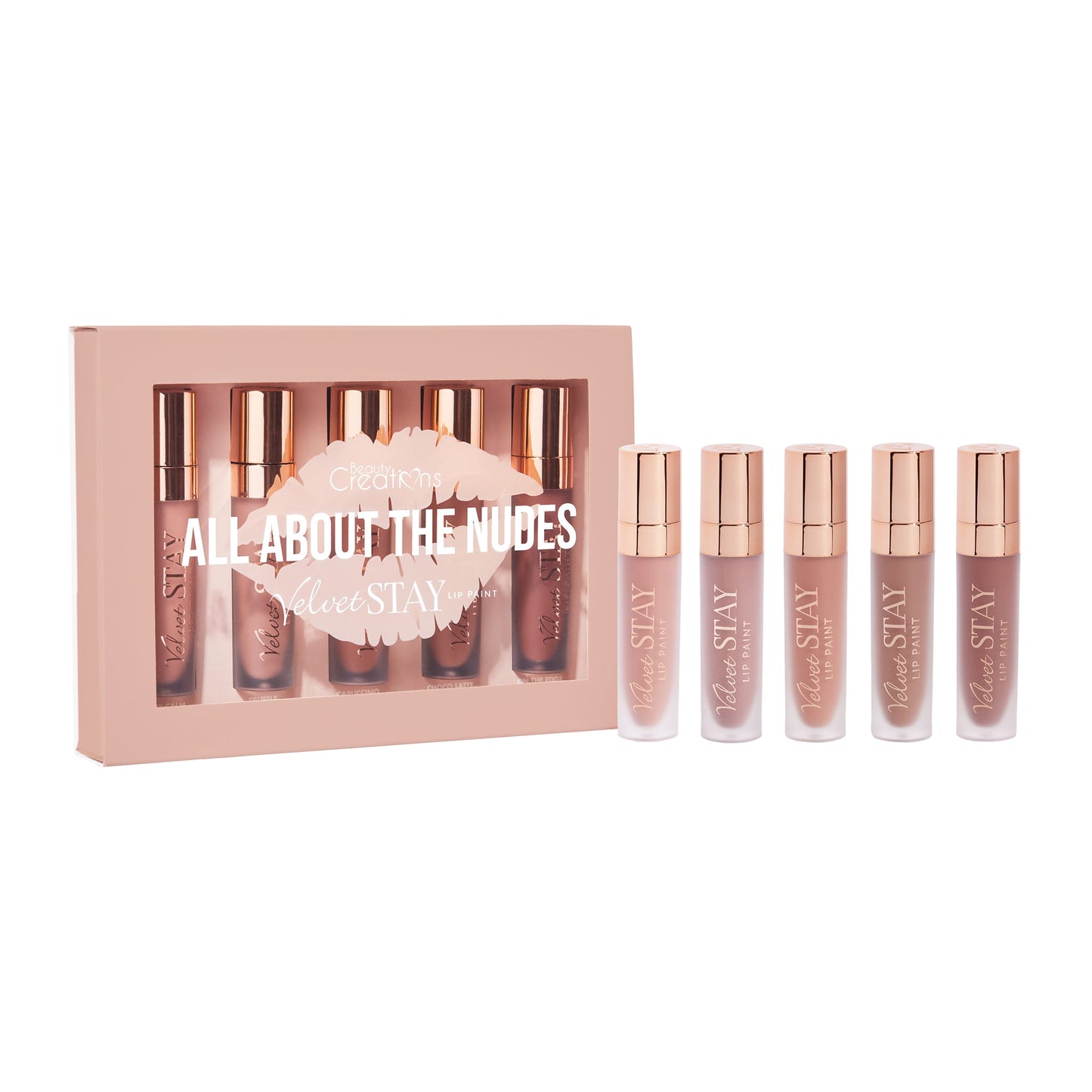 All About The Nudes Velvet Stay Lip Set