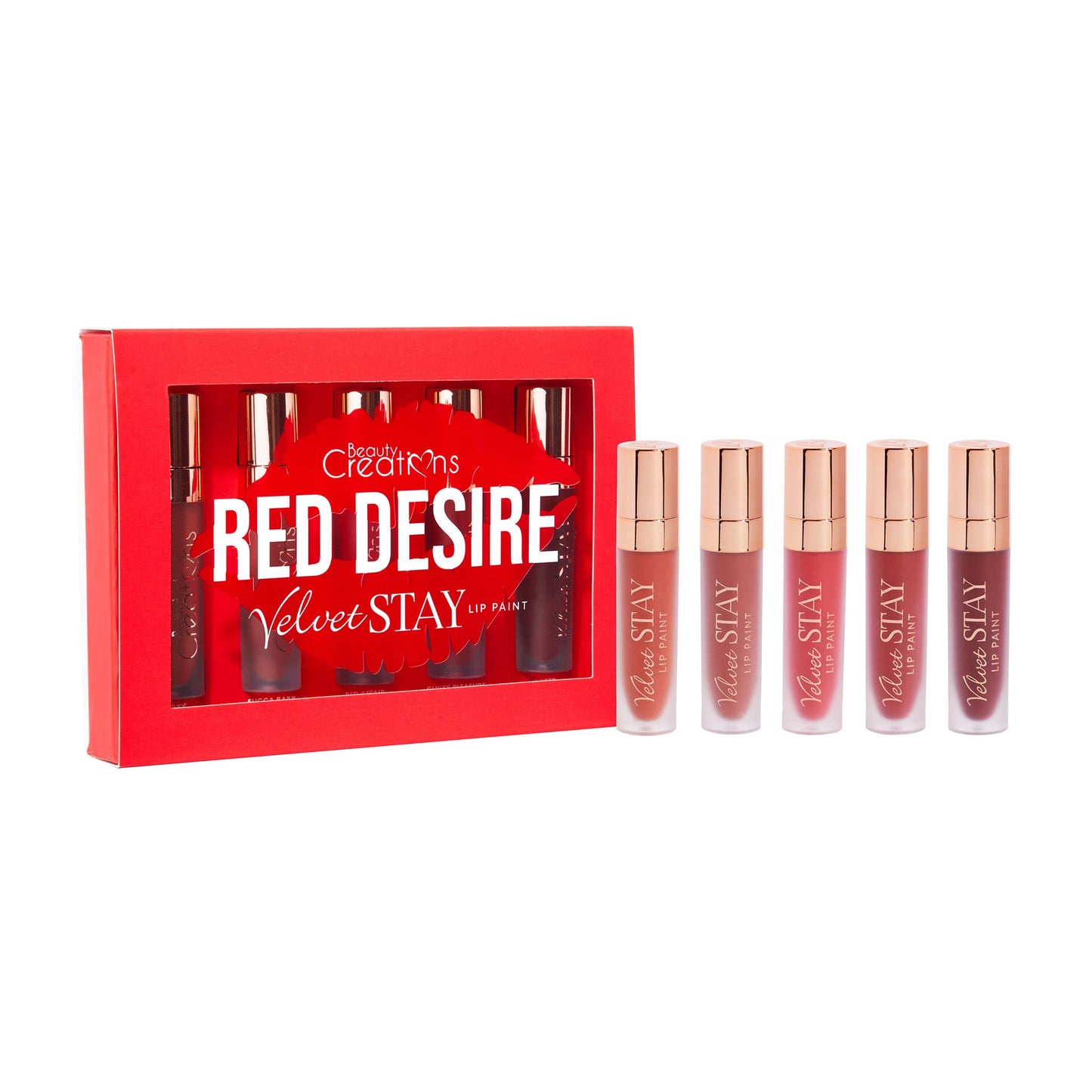 Red Desire Velvet Stay Lip Set