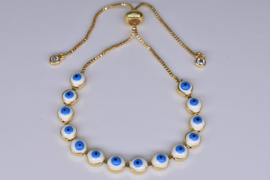 Light Blue Evil Eye Bracelet