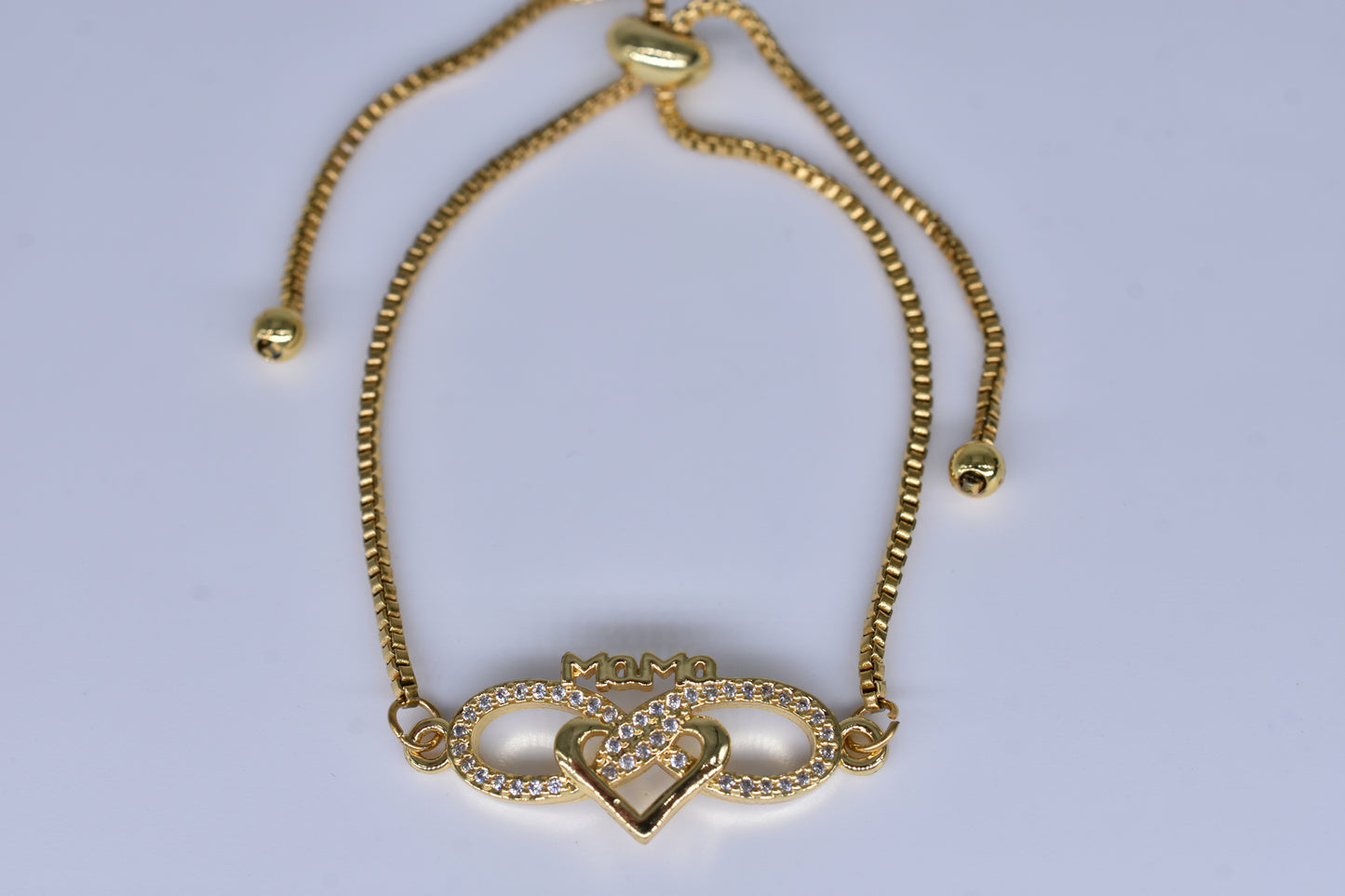 Mama Heart Bracelet Gold