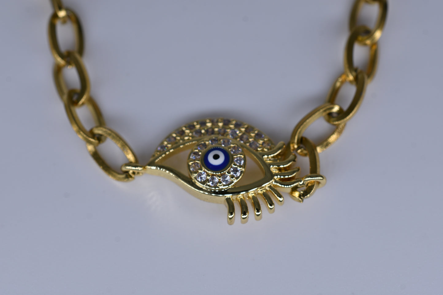 Gold Evil Eye Bracelet