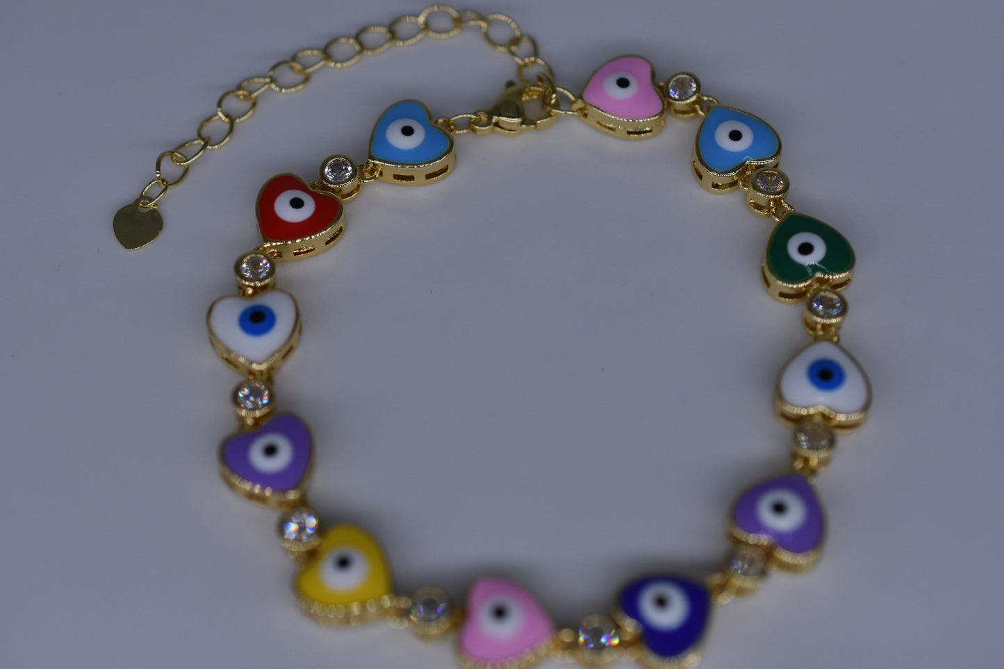 Heart Shape Evil Eye Bracelet